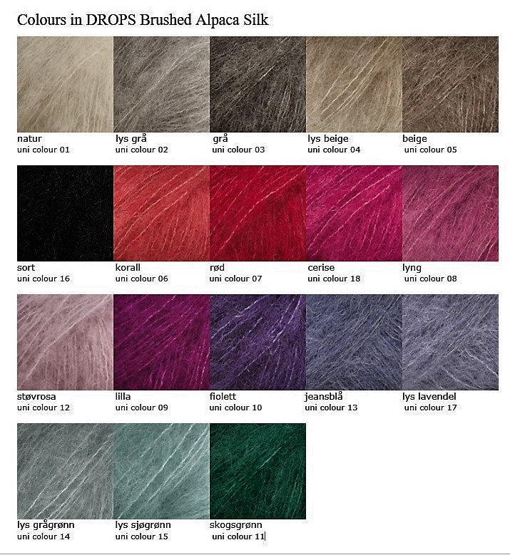 DROPS Brushed Alpaca Silk Kremmerloftet