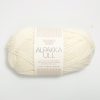 Alpakka Ull - 1002 Hvit