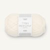 Tynn Peer gynt 100% norsk ull - 1002 Hvit