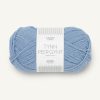 Tynn Peer gynt 100% norsk ull - 6032 Blå Hortensia