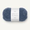 Børstet Alpakka - 6064 Blåbær