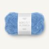 Børstet Alpakka - 6044 Regatta blå