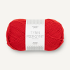 Tynn Peer gynt 100% norsk ull - 4018 Scarlet red