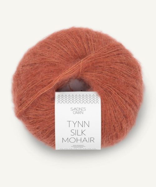 Tynn Silk Mohair fra Sandnes Garn - 3535 Lys kobberbrun