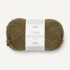 Tynn Peer gynt 100% norsk ull - 9873 Dark olive