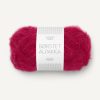 Børstet Alpakka - 4255 Rumba Red