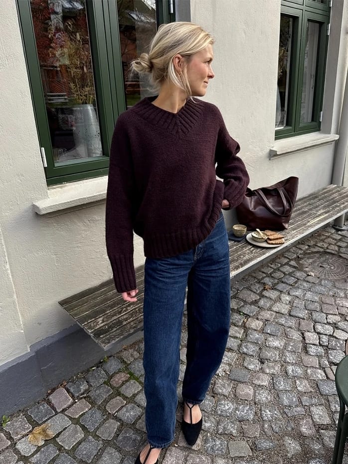 PetiteKnit Hannah Sweater V-neck