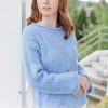 Blue Plume Sweater