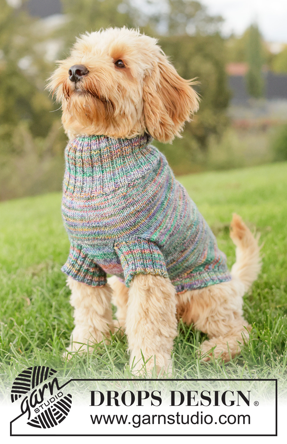 Floral Picnic Dog Sweater - Bilde 3