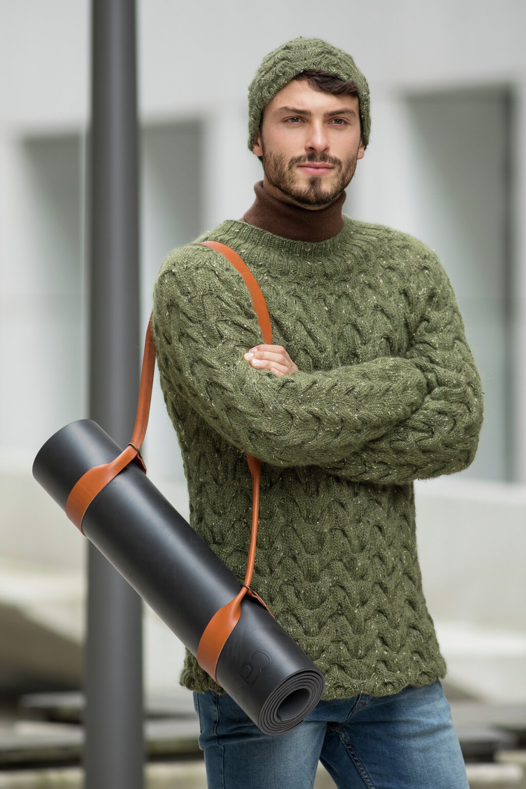 SANDER flettegenser og lue