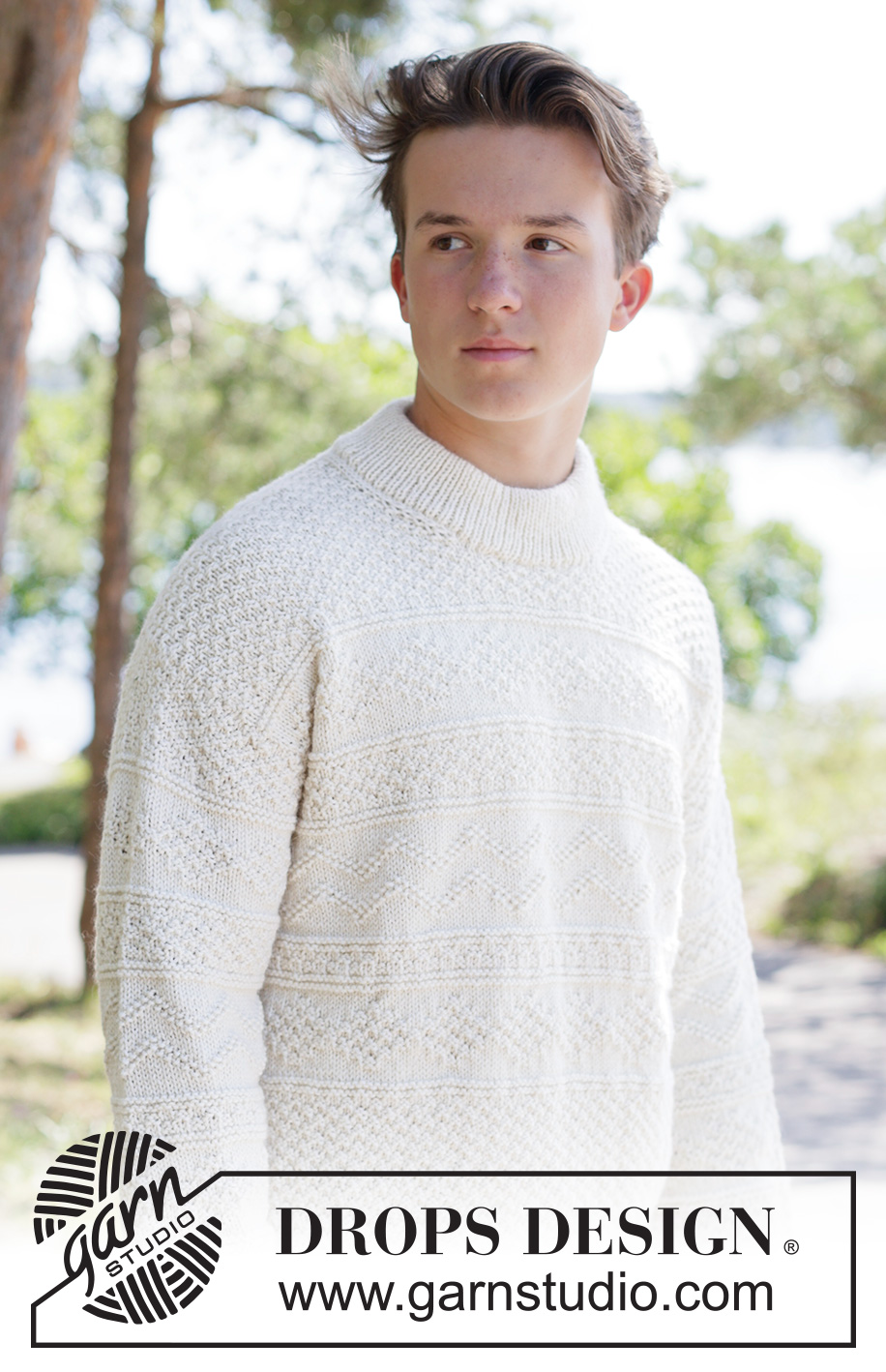 White Echo Sweater (Oppskrift)