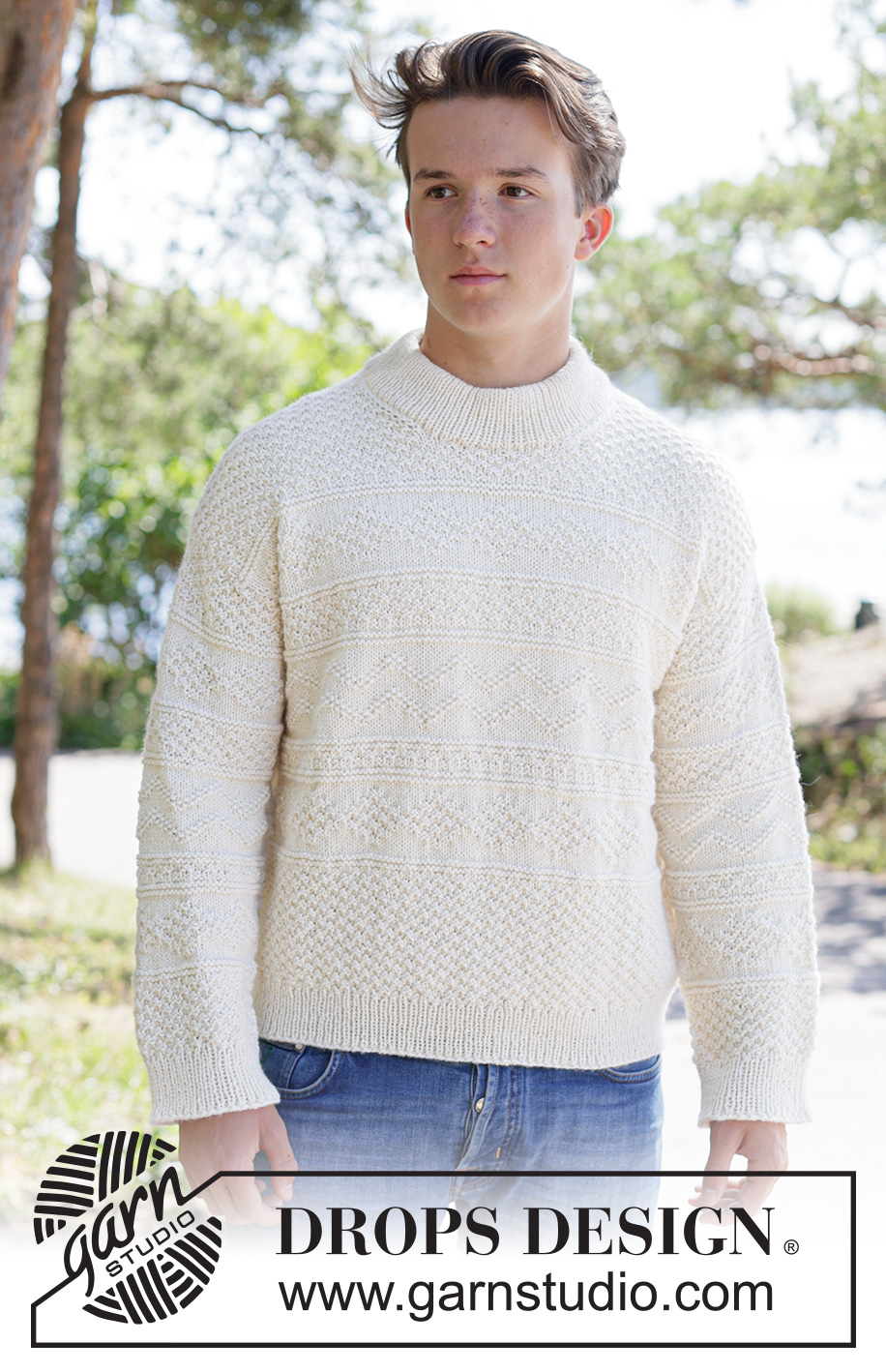 White Echo Sweater (Oppskrift) - Bilde 3