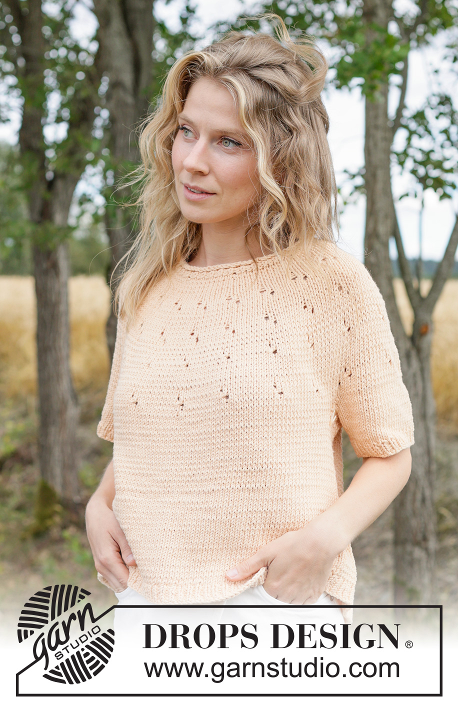 Peach Whisper Top (Oppskrift)