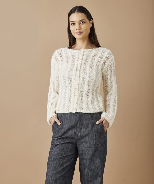 Kort genser med droppsting