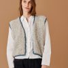 Vest med kanter i I-cord i Luna (Oppskrift)