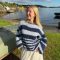 SIM stripe sweater (Oppskrift)