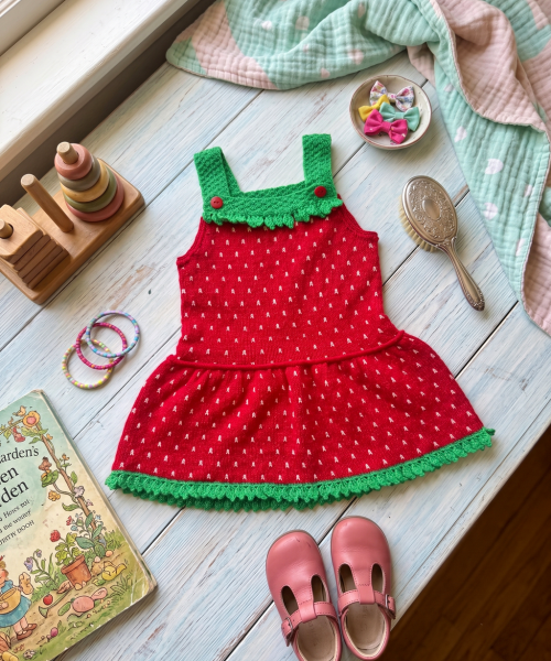 STRAWBERRY kjole