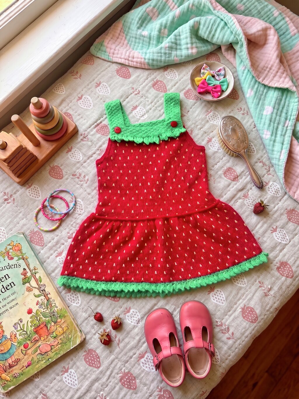 STRAWBERRY kjole (Oppskrift)