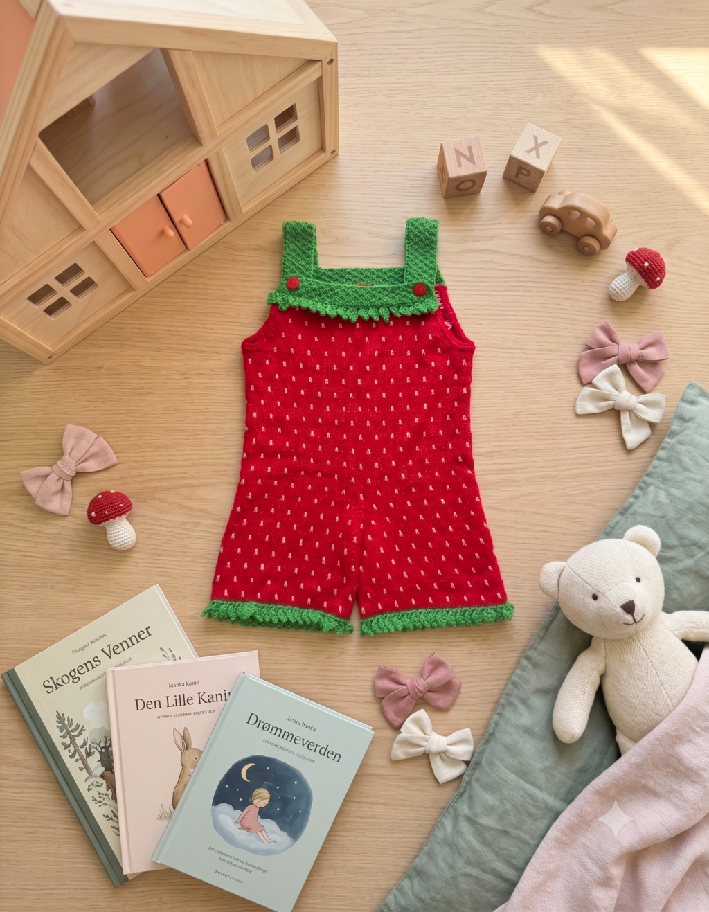STRAWBERRY kort bukse (Oppskrift)