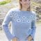 Blue Bloom Sweater (Oppskrift)