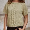 Raglan T-skjorte med snoninger i Ida (Oppskrift)