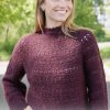 Lacy Plum Sweater