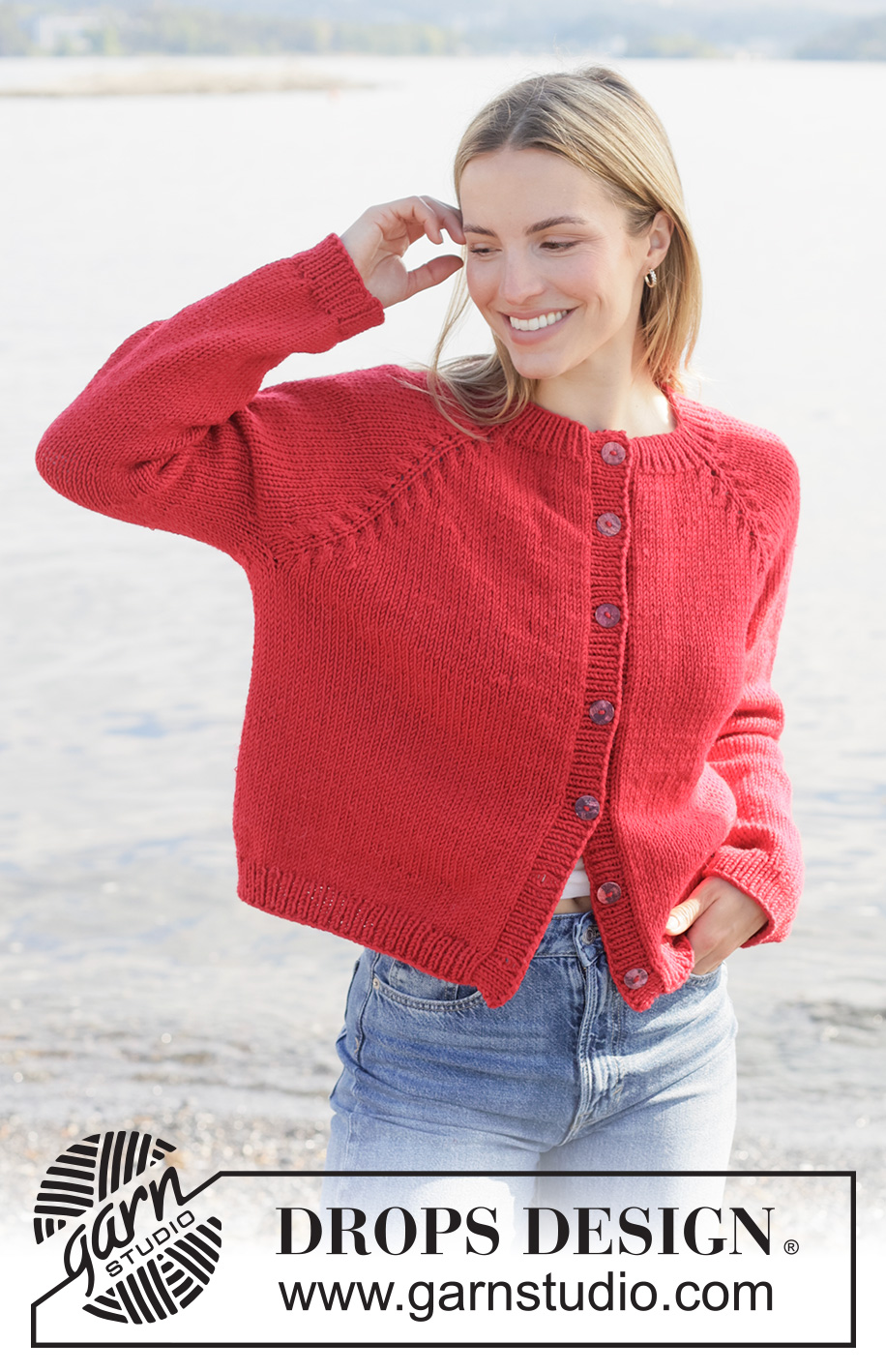 Red Autumn Cardigan - Bilde 2