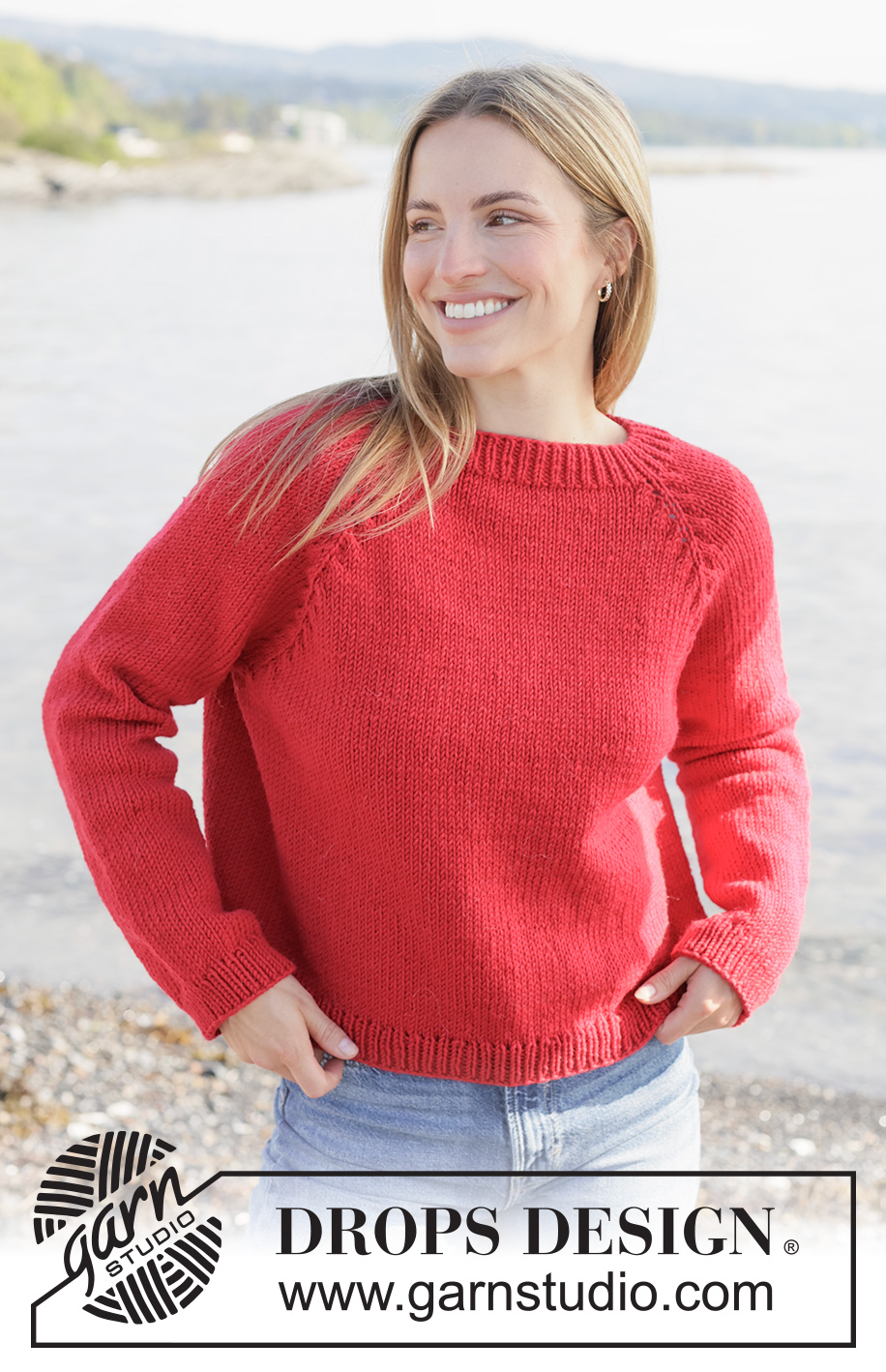 Red Autumn Sweater (Oppskrift) - Bilde 2