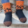 Spooky Sunset Socks (Oppskrift)