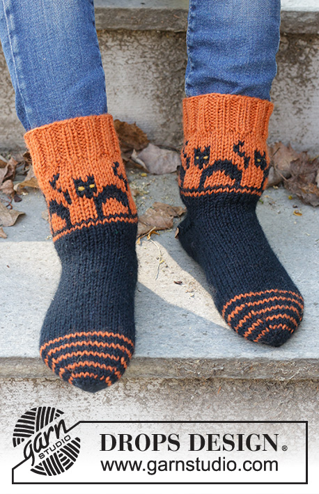 Spooky Sunset Socks (Oppskrift)