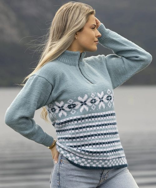 Fanatun Zipper Genser