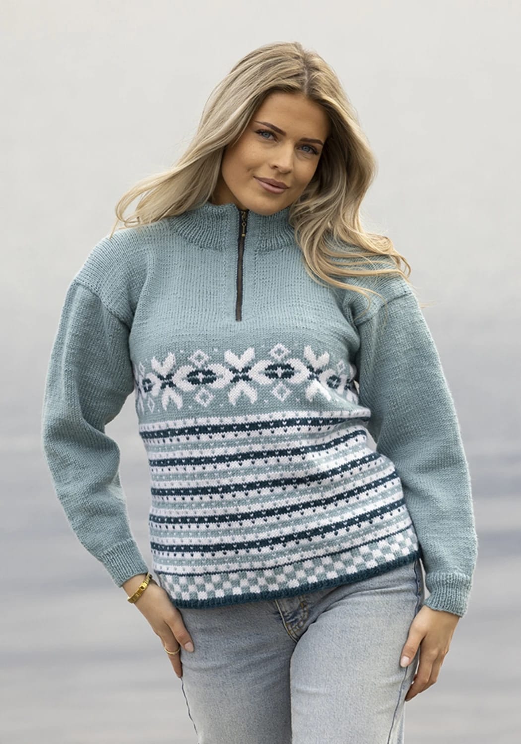 Fanatun Zipper Genser (Oppskrift) - Bilde 3