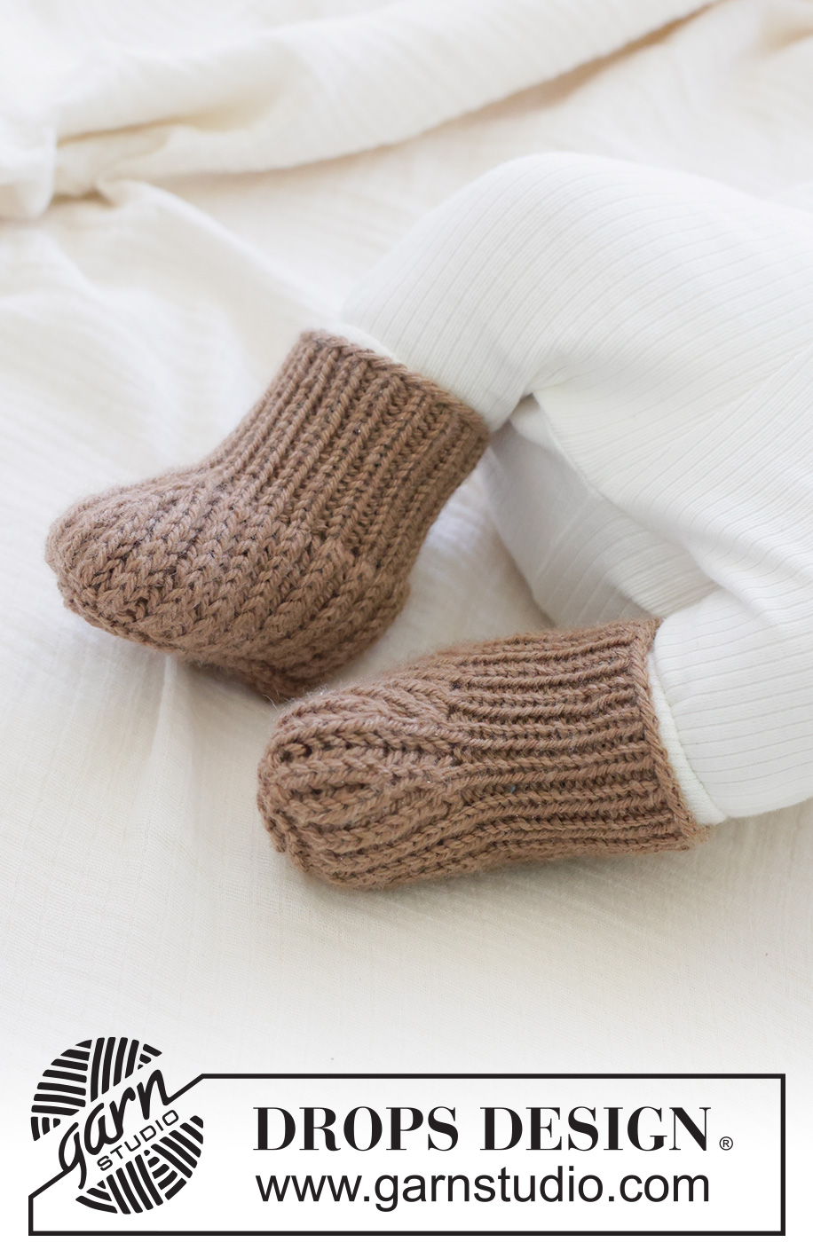 Caramel Swirl Booties (Oppskrift)