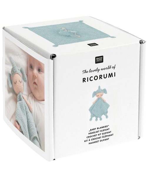Ricorumi Crochet Kit "Baby Blankies" Elefant