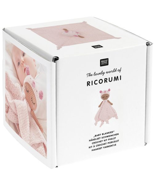 Ricorumi Crochet Kit "Baby Blankies" Piglet