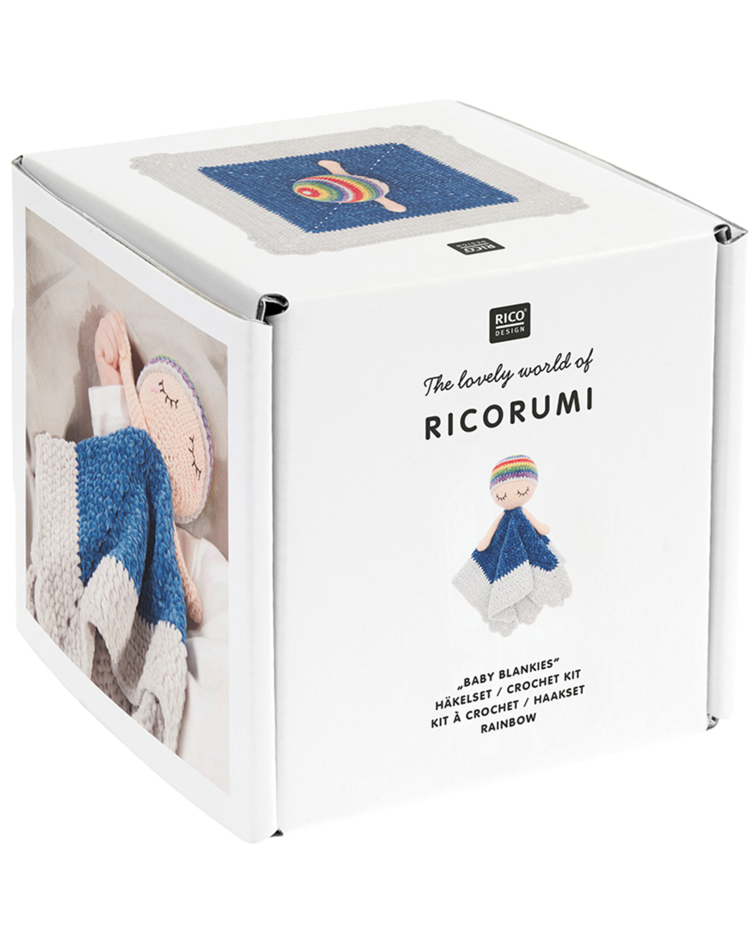 Ricorumi Crochet Kit "Baby Blankies" Rainbow