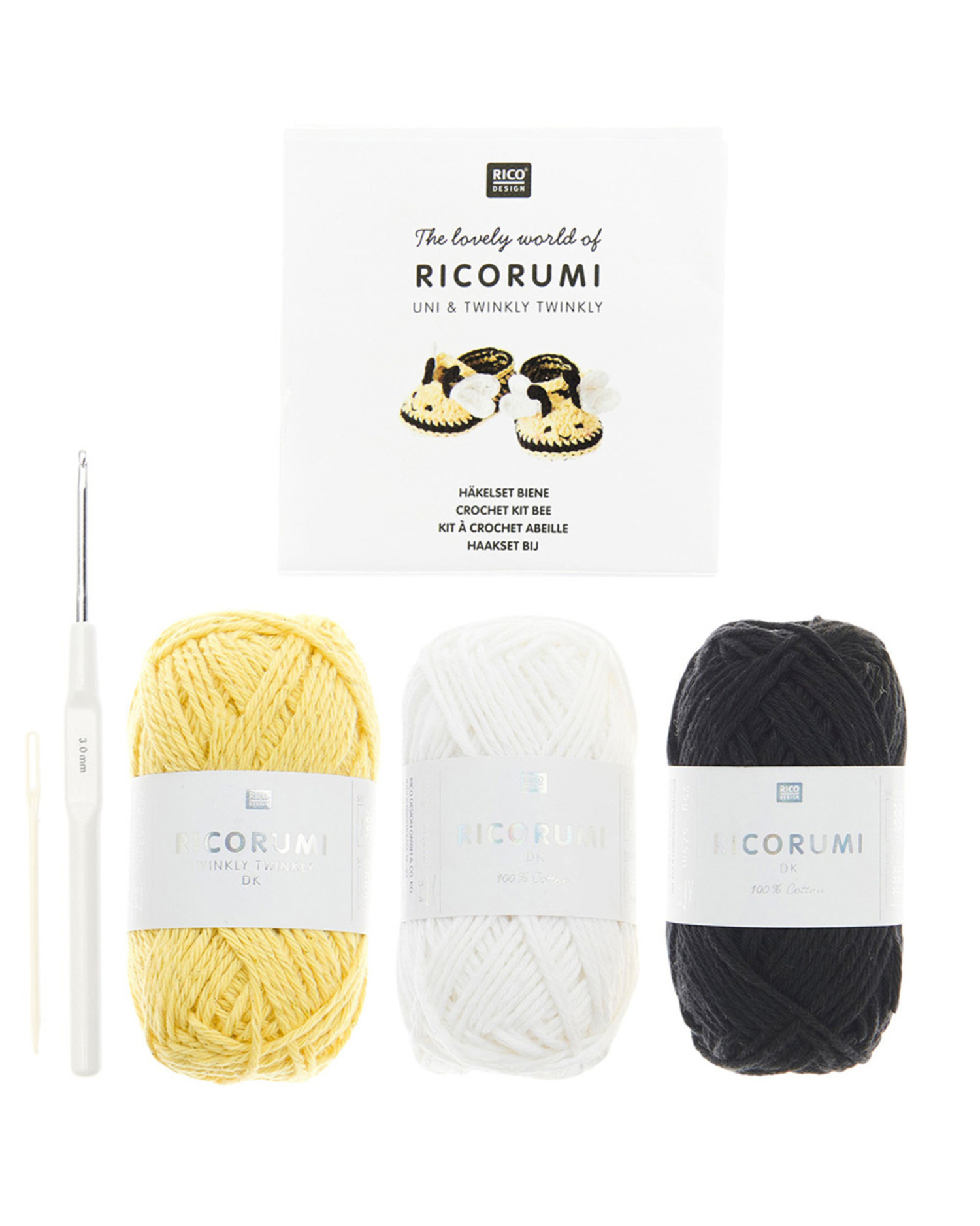 Ricorumi Crochet Kit "Baby Booties" Bee - Bilde 2