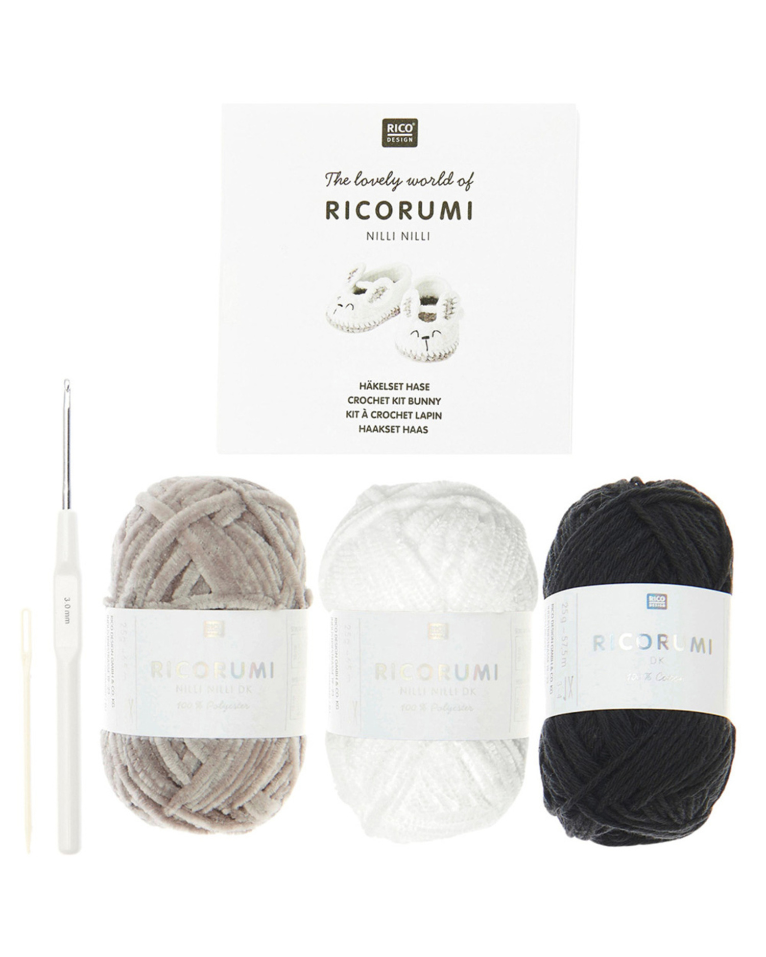Ricorumi Crochet Kit "Baby Booties" Bunny - Bilde 2