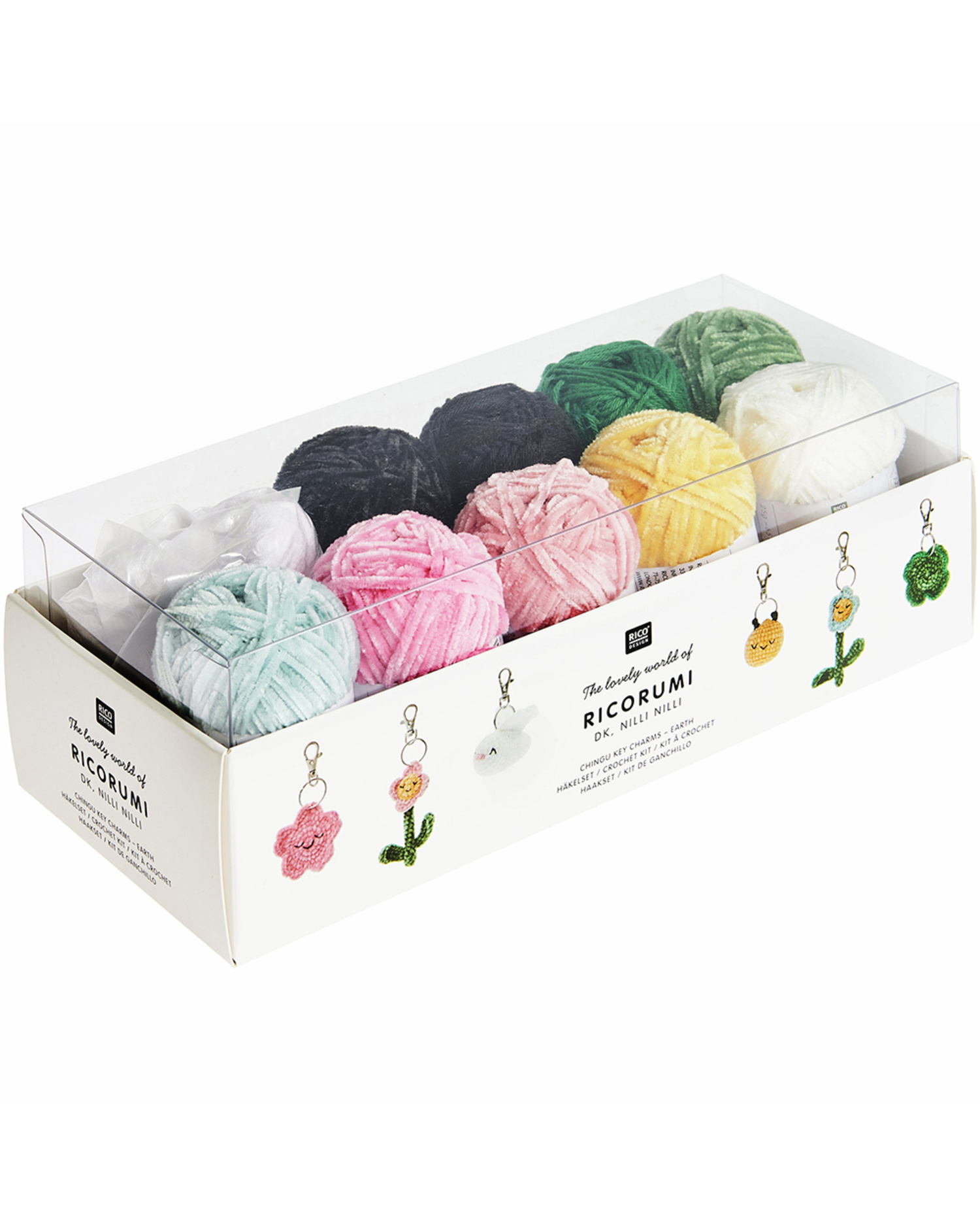 Ricorumi Crochet Kit "Keyring Pendants Chingu" - Earth - Bilde 2