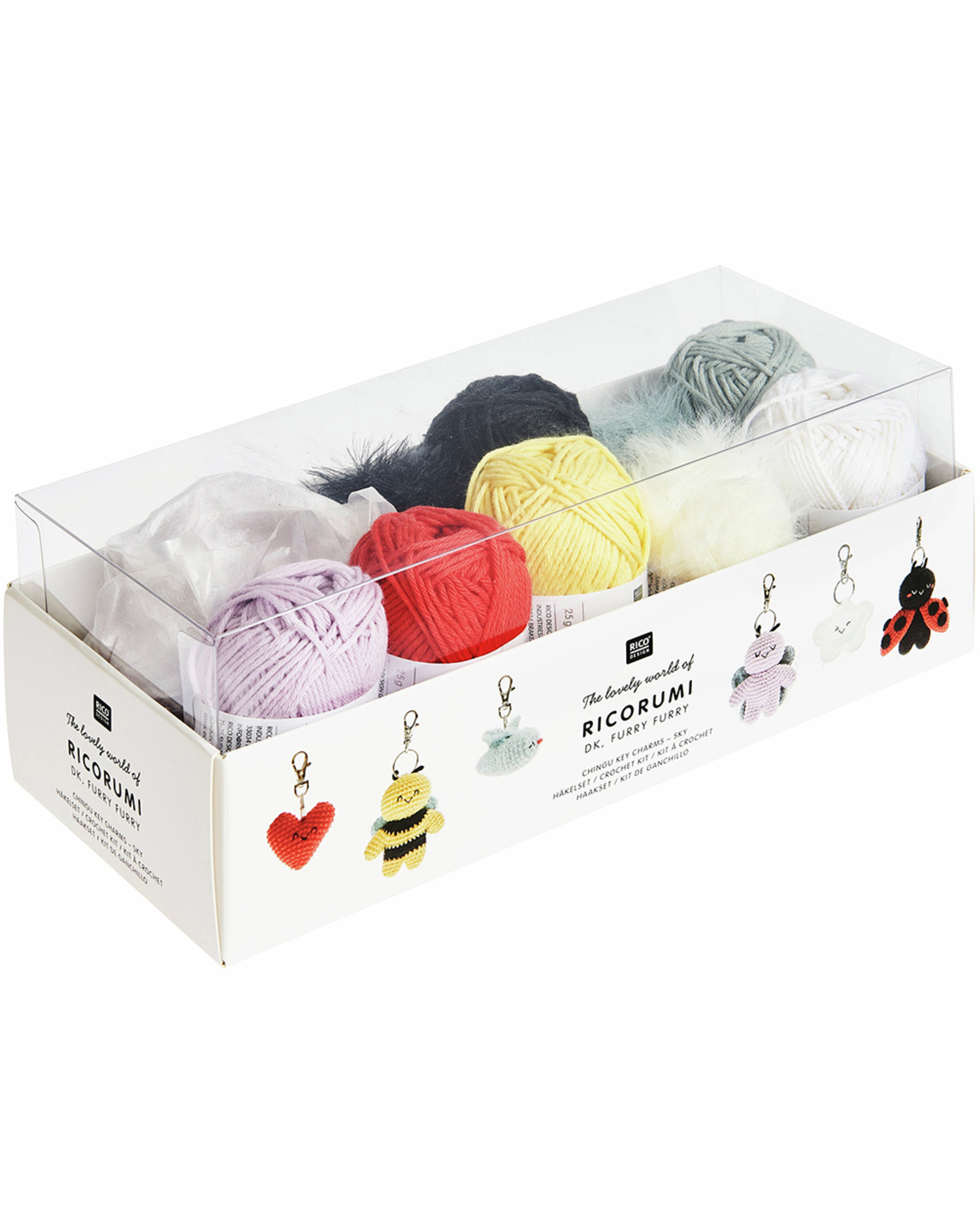 Ricorumi Crochet Kit "Keyring Pendants Chingu" - Sky - Bilde 2