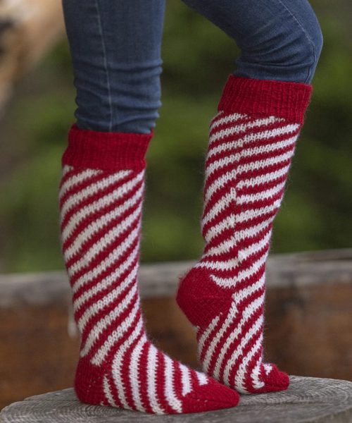 Candycane Knestrømper